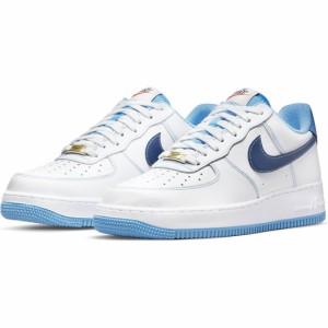 ナイキ エア フォース 1 07 ロー NIKE AIR FORCE 1 07 LOW ホワイト/ブルー DA8478-100