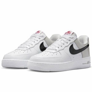 ナイキ エア フォース 1 07 NIKE W AIR FORCE 1 07 ライトアイアンオール/ホワイト/ユニバーシティレッド/ブラック DQ7570-001