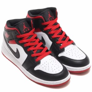 ナイキ エア ジョーダン 1 ミッド NIKE J AIR JORDAN 1 MID ホワイト/ブラック/ジムレッド DQ8423-106