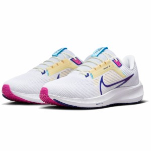 ナイキ ペガサス 40 NIKE Pegasus 40 ホワイト/フォトンダスト/フィアスピンク/ディープロイヤルブルー DV3853-105