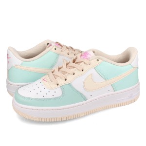 ナイキ エア フォース 1 GS レディース スニーカー ローカット EMERALD RISE/GUAVA ICE/WHITE/PINK SPELL ホワイト DV7762-300