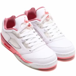 ナイキ エア ジョーダン 5 レトロ ロー GS NIKE J AIR JORDAN 5 RETRO LOW GS ホワイト/デザートベリー/コーラルチョーク DX4390-116