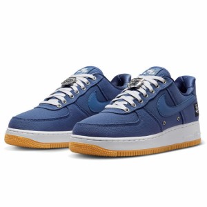 ナイキ エア フォース 1 ロー プレミアム NIKE AIR FORCE 1 LOW PRM ディフューズブルー/ホワイト/メタリックシルバー FJ4434-491