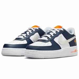 ナイキ エア フォース 1 LV8 NIKE J AIR FORCE 1 LV8 ミッドナイトネイビー/ブルーティント/セーフティオレンジ/ホワイト FN7239-410