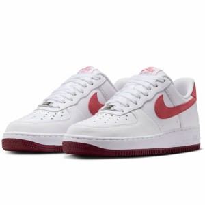 ナイキ エア フォース 1 07 NIKE W AIR FORCE 1 07 ホワイト/チームレッド/ドラゴンレッド/アドービ FQ7626-100