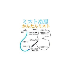 ミスト冷房　かんたんミスト　家庭用ドライミスト