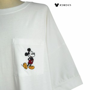 ミッキーマウス ビッグTシャツ ワンピース オーバーサイズ  Tシャツワンピ ディズニー ビッグサイズ 刺繍 ワンポイント disney 大人 レデ