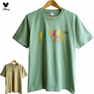 送料無料 ディズニー Tシャツ ミッキーマウス mickey アニメーション グラフィック デザイン cmyk 分身の術 ビッグサイズ disney レディ