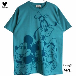 送料無料 Tシャツ ミッキー ドナルド グーフィー レディース メンズ ディズニー ミッキーマウス ビッグフェイス BIGフェイス かわいい ブ