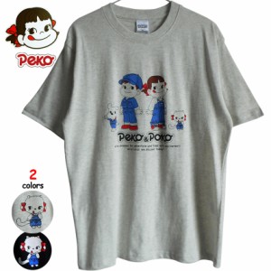 送料無料 ペコちゃん Ｔシャツ tシャツ メンズ レディース ビッグＴシャツ ポコちゃん ドッグ ラブリーキャティー スマイル デニム ブル