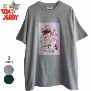 セール 送料無料 トムとジェリー ジェリー メンズ Tシャツ レディース ビッグＴシャツ 半袖 treat time Tom&Jerry ピクニック アメコミ 