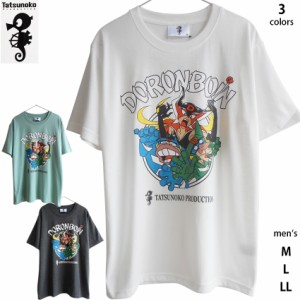 送料無料 ヤッターマン メンズ Tシャツ 半袖 タイムボカンシリーズ ドロンジョ ボヤッキー トンズラー ドクロベエ ドロンボー 悪者 悪役 