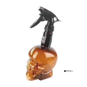 送料無料 スカル スプレイヤー 霧吹き スプレー 500ml サロン どくろ 髑髏 ドクロ 骸骨 skull しゃれこうべ ポンプボトル 詰め替えボトル