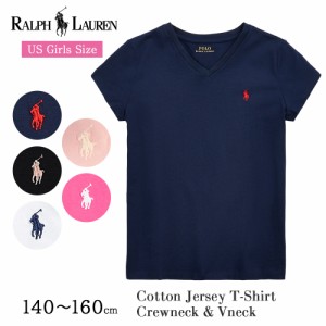 ポロ ラルフローレン レディース ガールズ Tシャツ Vネック クルーネック ワンポイント 定番 半袖 313833549 女性 女の子 プレゼント