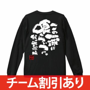 名入れ無料 野球 長袖 長袖tシャツ 練習着 ロンティー ロングtシャツ ロンt ジュニア キッズ 子供 チームtシャツ メンズ レディース 男子