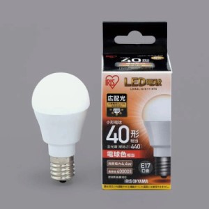 アイリスオーヤマ ＬＥＤ電球一般電球形　Ｅ１７　４０Ｗ形　広配光タイプ　電球色 LDA4L-G-E17-4T5