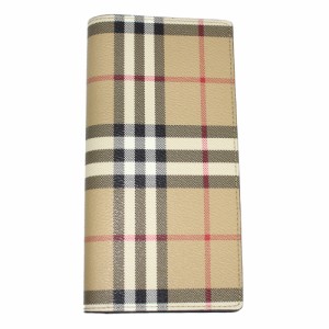 バーバリー 財布 メンズ BURBERRY 長財布 チェック PVC/レザー 80841681