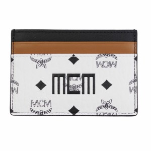 MCM カードケース レディース エムシーエム ヴィセトス ミックス PVC ホワイト MXABSVI02 WT001