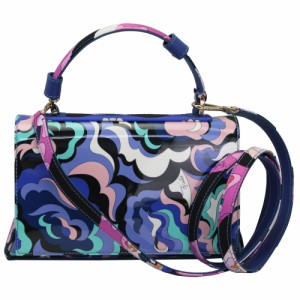 エミリオプッチ バッグ レディース EMILIO PUCCI ハンドバッグ ショルダーバッグ 2WAY ブルー系マルチカラー アウトレット 8RBC02-1