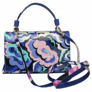 エミリオプッチ バッグ レディース EMILIO PUCCI ハンドバッグ ショルダーバッグ 2WAY ブルー系マルチカラー アウトレット 8RBC02-4