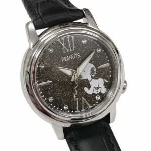 スヌーピー 腕時計 レディース PEANUTS ブラック 数量限定モデル シリアルナンバー入り SN-1035-A