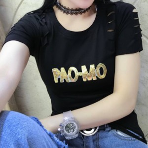 Tシャツ レディース シャツ ロング 半袖 カットソー かわいい コーデ 人気 ブランド おしゃれ 無地 ジム ブラック ティーシャツ スポーツ