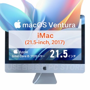 父の日ギフトにオススメ macOS Ventura搭載 Apple iMac(21.5-inch 2017)/Core i5/メモリ16GB/SSD256GB/初期設定済み/送料無料