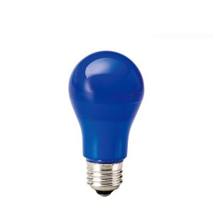 カラー電球 LED電球 青色 ブルー  口金 E26  防水 調光 対応  MPL-B-5/BLUE