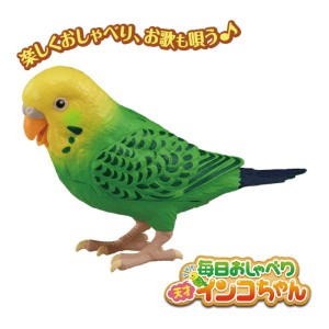 毎日おしゃべり 天才インコちゃん インコ おもちゃ 鳥 おしゃべり 音声認識 人形 ホビー タカラトミー シニア向け 敬老の日