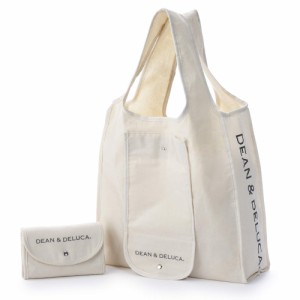 DEAN&DELUCA ショッピングバッグ ナチュラル エコバッグ 折りたたみ 軽量 コンパクト レジ袋 マイバッグ おしゃれ ブランド