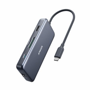 Anker PowerExpand+ 7-in-1 USB-C PD イーサネット ハブ 4K対応HDMI出力ポート 60W MacBook Pro