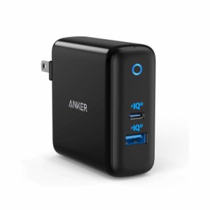 Anker PowerPort Atom III Two Ports PD対応 60W 2ポートUSB-A USB-C 急速充電器 PSE ブラック