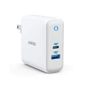 Anker PowerPort Atom III Two Ports PD対応 60W 2ポートUSB-A USB-C 急速充電器 PSE ホワイト