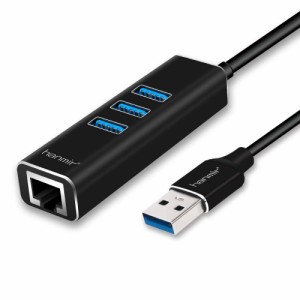 usb3.0ハブ Hanmir 有線LAN アダプター usbポート usb hub 変換アダプタ 5Gbps高速USB拡張 イーサネットハブ