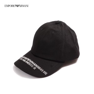 エンポリオ・アルマーニ EMPORIO ARMANI キャップ 帽子 メンズ ブラック 627378 3F552