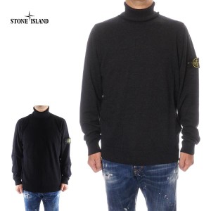 ストーンアイランド STONE ISLAND タートルネックセーター メンズ ブラック ダークグレー 7915525C4