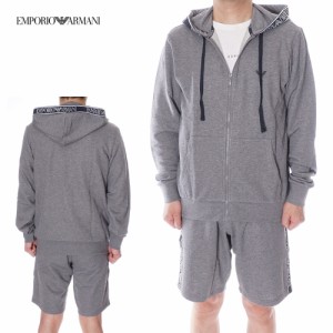 EMPORIO ARMANI ジップパーカー ハーフパンツ セットアップ スウェット 111784 111004 4R571 14049