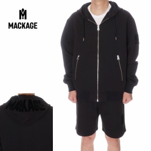 MACKAGE セットアップ ジップパーカー ハーフパンツ 上下 KRYS ZP ELWOOD-Z BLACK