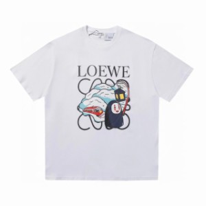 LOEWE/ロエベ となりのトトロ カオナシ 千と千尋の神隠し トレインプリント 半袖Tシャツ