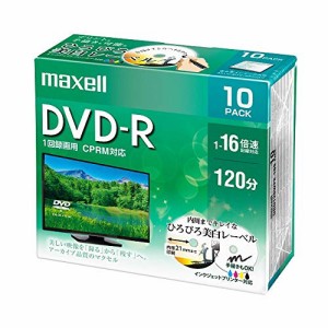 DRD120WPE.10S 録画･録音用 DVD-R 4.7GB 一回(追記) 録画 プリンタブル