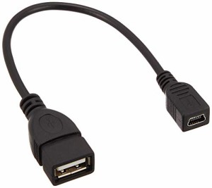 変換名人 デジタル PHS用 USBケーブル MiniB メス - A メス USBAB/M5B20