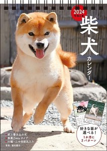 【S3】　2024　柴犬カレンダー　卓上書き込み式　［B6タテ] (永岡書店のカレンダー)