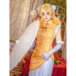 送料無料  魔法少女まどか マギカ風 中国風 チャイナドレス コスプレ 衣装 ウィッグ ハロウィン クリスマス 文化祭