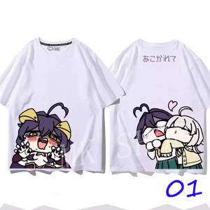 送料無料 夏新作 魔法少女にあこがれて 周辺 柊 うてな 韓流グッズ 半袖 Tシャツ 大人気 綿 男女 夏Tシャツ 通気 吸汗 速乾