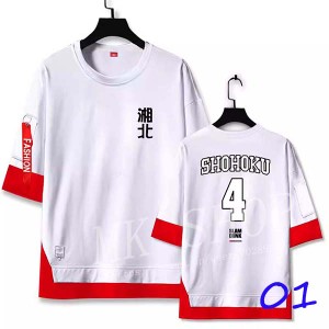 送料無料SLAM DUNK スラムダンク るかわ かえで コスプレ周辺 番号4偽2件 Tシャツ 五分袖 韓流グッズ 夏新作 半袖  上着 コート応援服 通