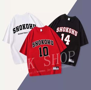 送料無料SLAM DUNK スラムダンク コスプレ周辺 番号10 14 11 7 Tシャツ  韓流グッズ 夏新作 速乾 半袖  上着 コート応援服