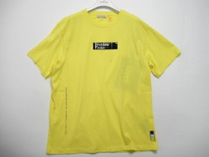 【MONCLER/モンクレール/GENIUS/FRAGMENT/フラグメント/BOXロゴTシャツ/TEE/半袖】【メンズ/2019SS/春夏/114/イエロー】【サイズS/M/L/XL