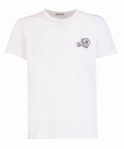 【MONCLER/モンクレール/2連ロゴTシャツ/TEE/半袖/MAGLIA T-SHIRT】【メンズ/2020-2021秋冬/AW/FW//001/ホワイト/白/サイズL/XL/8C781-00