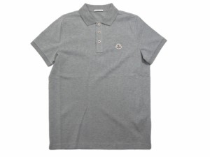 【MONCLER/モンクレール/MAGLIA POLO MANICA C/ポロシャツ/POLO SHIRT/鹿の子 Tシャツ/TEE/半袖/カットソー/メンズ/2022SS/春夏/984/グレ