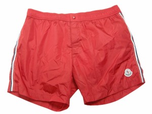 【MONCLER/モンクレール/BOXER MARE/ショーツ/ショートパンツ/水陸両用/水着/スイムウェア/短パン/ナイロンパンツ/2022SS/春夏/455/赤/レ